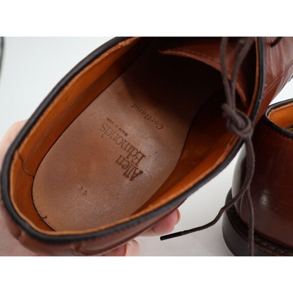 Allen Edmonds Cortland Brown Leather Cap Toe Oxford Dress Shoe Size 11D - Picture 11 of 12